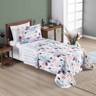 Kit Cobre Leito Colcha Carrosel Infantil Solteiro 2 Peças Mic