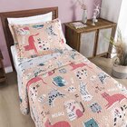 Kit Cobre Leito Colcha Carrosel Infantil Solteiro 2 Peças Mic