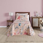 Kit Cobre Leito Colcha Carrosel Infantil Solteiro 2 Peças Mic