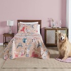 Kit Cobre Leito Colcha Carrosel Infantil Solteiro 2 Peças Mic