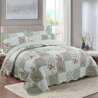 Kit Cobre Leito Colcha Casa Scarpa Mix Queen Estampado Dupla