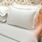 Kit Cobre Leito Colcha Casa Scarpa Perone King Dupla Face Toq