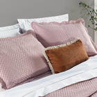 Kit Cobre Leito Colcha Cherry King Micropercal 200 Fios C/ Ba