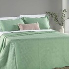Kit Cobre Leito Colcha Clean Solteiro Dupla Face - Verde