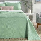 Kit Cobre Leito Colcha Clean Solteiro Dupla Face - Verde