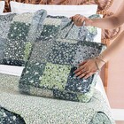 Kit Cobre Leito Colcha Colby Casal Padrão Micropercal 200 Fio