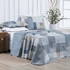 Kit Cobre Leito Colcha Daily Queen 3 Peças Matelado Ultrassôn