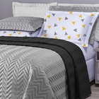 Kit Cobre Leito Colcha Daily Solteiro 2 Peças Matelado Ultras