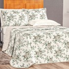 Kit Cobre Leito Colcha Dallas King Dupla Face Estampada 3 Peç