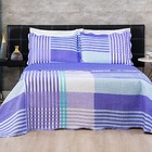 Kit Cobre Leito Colcha Dallas King Dupla Face Estampada 3 Peç