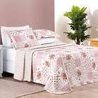 Kit Cobre Leito Colcha Dallas Queen Dupla Face Estampada 3 Pe