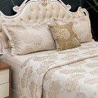 Kit Cobre Leito Colcha Dhalia Queen 05 Peças Dupla Face Jacqu