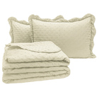 Kit Cobre Leito Colcha Diplomata Casal Dupla Face 3 Peças - P