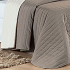 Kit Cobre Leito Colcha Double Casal Dupla Face Micropercal 20