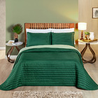 Kit Cobre Leito Colcha Double Casal Dupla Face Micropercal 20