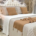 Kit Cobre Leito Colcha Dubai Queen 08 Peças Dupla Face Microp