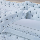 Kit Cobre Leito Colcha Garland Queen 100% Algodão 400 Fios Ac