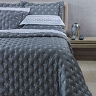 Kit Cobre Leito Colcha Garland Queen 100% Algodão 400 Fios Ac