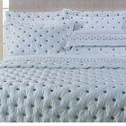 Kit Cobre Leito Colcha Garland Super King 100% Algodão 400 Fi