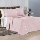 Kit Cobre Leito Colcha Intensy Queen Tecido Piquet 100% Algod