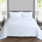 Kit Cobre Leito Colcha Maison King C/ Babado Percal 300 Fios