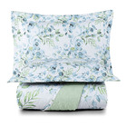 Kit Cobre Leito Colcha Maris Casal Padrão Estampado Dupla Fac