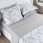 Kit Cobre Leito Colcha Maris Casal Padrão Estampado Dupla Fac