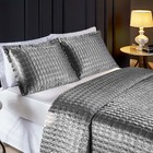 Kit Cobre Leito Colcha Megane Queen Cetim Charmousse 3 Peças