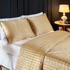 Kit Cobre Leito Colcha Megane Queen Cetim Charmousse 3 Peças