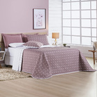 Kit Cobre Leito Colcha Meggy Poá Casal Padrão Dupla Face Micr