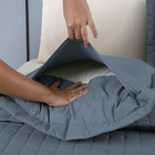 Kit Cobre Leito Colcha Monaco King Dupla Face 3 Peças - Azul