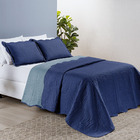 Kit Cobre Leito Colcha Munique Queen Microfibra Dupla Face Li