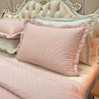 Kit Cobre Leito Colcha Perone King Dupla Face Toque De Pluma