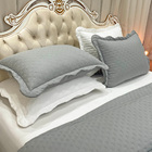 Kit Cobre Leito Colcha Perone King Dupla Face Toque De Pluma