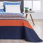 Kit Cobre Leito Colcha Petrus Queen Dupla Face Micropercal 20