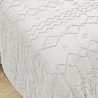 Kit Cobre Leito Colcha Prestige Casal Padrão Texturado Dupla