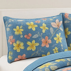 Kit Cobre Leito Colcha Queen Boutik Dupla Face - Estampa 22 -