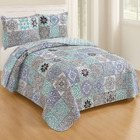 Kit Cobre Leito Colcha Queen Boutik Dupla Face - Estampa 26 -