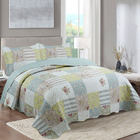 Kit Cobre Leito Colcha Queen Boutik Dupla Face - Maitê - 100%