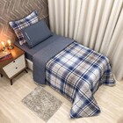 Kit Cobre Leito Colcha Realeza Solteiro 4 Peças Dupla Face Es