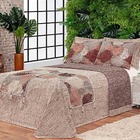 Kit Cobre Leito Colcha Renata King 06 Peças Dupla Face Jacqua