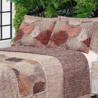 Kit Cobre Leito Colcha Renata King 06 Peças Dupla Face Jacqua