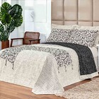 Kit Cobre Leito Colcha Renata Queen 06 Peças Dupla Face Jacqu