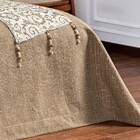 Kit Cobre Leito Colcha Rustique Super King Jacquard Dupla Fac