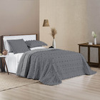 Kit Cobre Leito Colcha Sofist Queen 3 Peças Micropercal 300 F