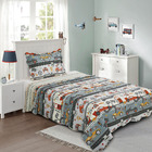 Kit Cobre Leito Colcha Solteiro Infantil Joy Dupla Face Estam