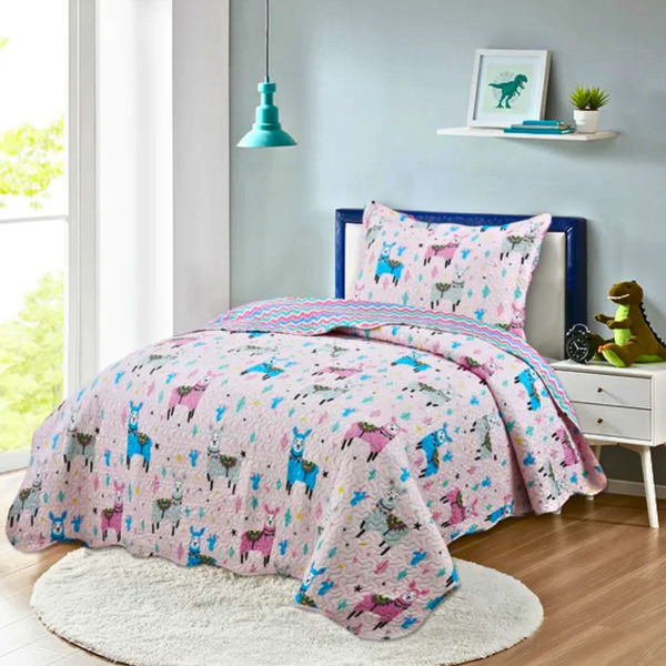 Kit Cobre Leito Colcha Solteiro Infantil Studio Dupla Face Es