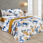 Kit Cobre Leito Colcha Sparta Casal Dupla Face Micropercal 20