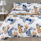 Kit Cobre Leito Colcha Sparta Queen Dupla Face Micropercal 20