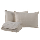 Kit Cobre Leito Colcha Speciale Casal Matelado Toque Acetinad